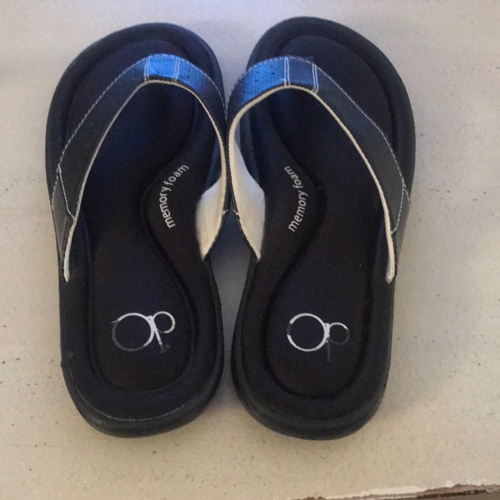 OP Memory Foam Flip Flops Size M 7-8